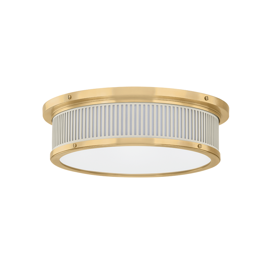 Hudson Valley Lighting Ashdown Flush Mount — MDS1901-AGB/OW