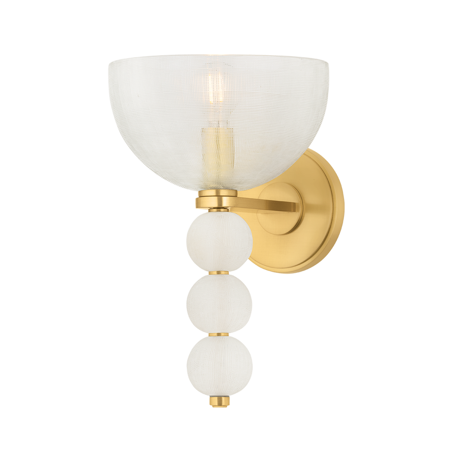 Hudson Valley Lighting Bloomvale Wall Sconce — Aged Brass