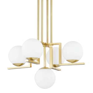 Tanner Chandelier in AGED BRASS thumbnail
