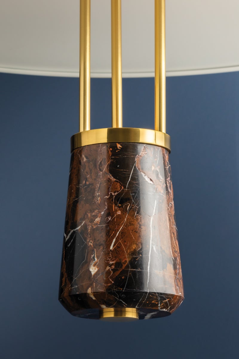 Hudson Valley Lighting BARNEGAT Pendant — 8336-AGB/SWH