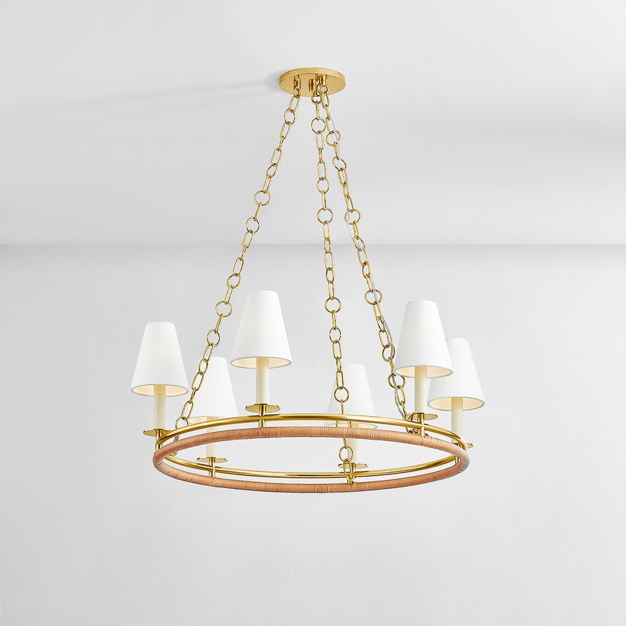 Hudson Valley Lighting SWANTON CHANDELIER — Aged Brass