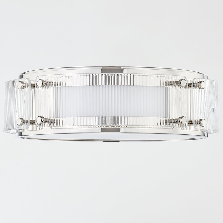 Hudson Valley Lighting CLIFFORD Flush Mount — Polished Nickel