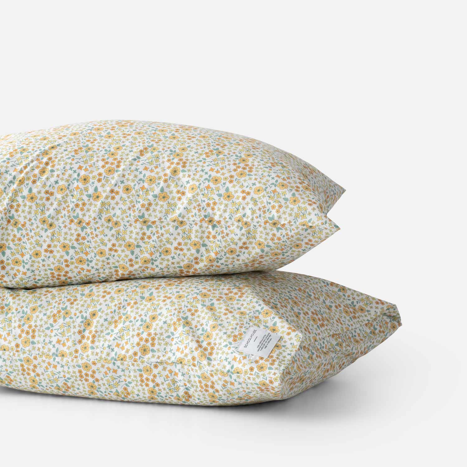 Wallowa Floral Pillowcase in Chamomile, image 3