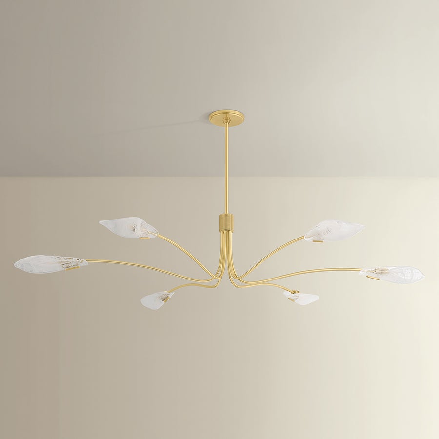 Hudson Valley Lighting Tenafly Chandelier — Aged Brass