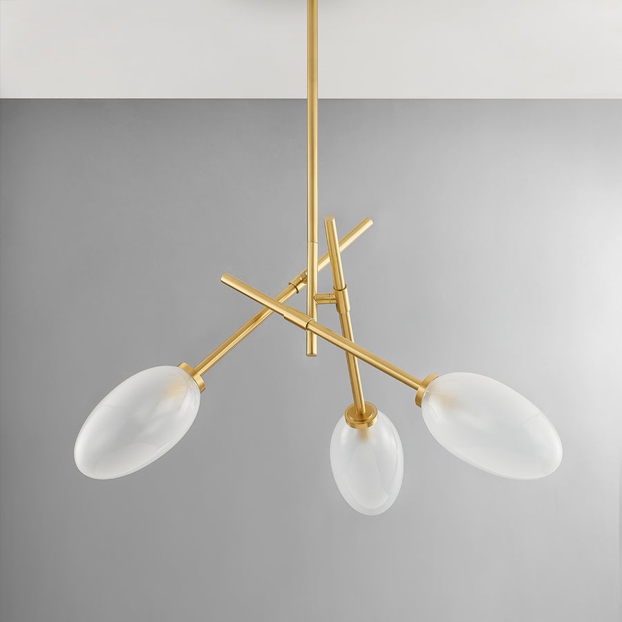 Hudson Valley Lighting Alberton Chandelier — Aged Brass
