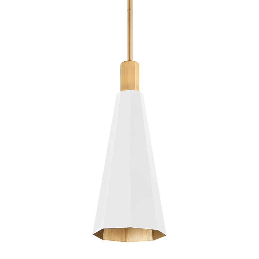 Troy Lighting HUNTLEY Pendant — F8308-PBR/SWH