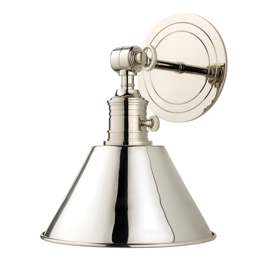 Hudson Valley Lighting Garden City Wall Sconce — Polished Nickel