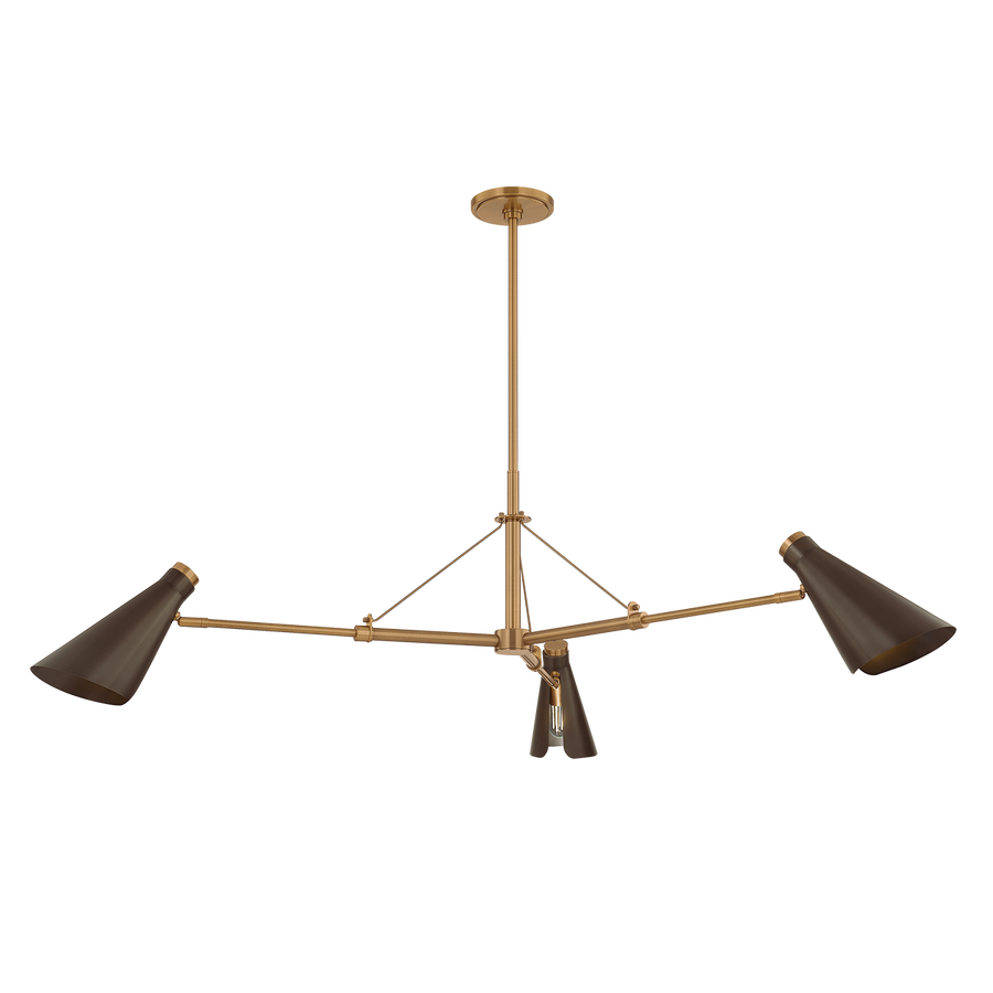 Troy Lighting ANDERSEN Chandelier — F4350-PBR/BRZ