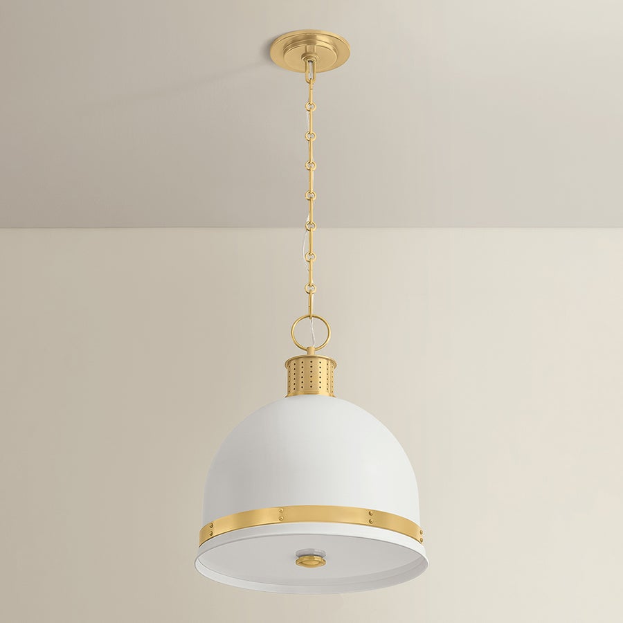 Hudson Valley Lighting Briscoe Pendant — 2132-AGB/SWH