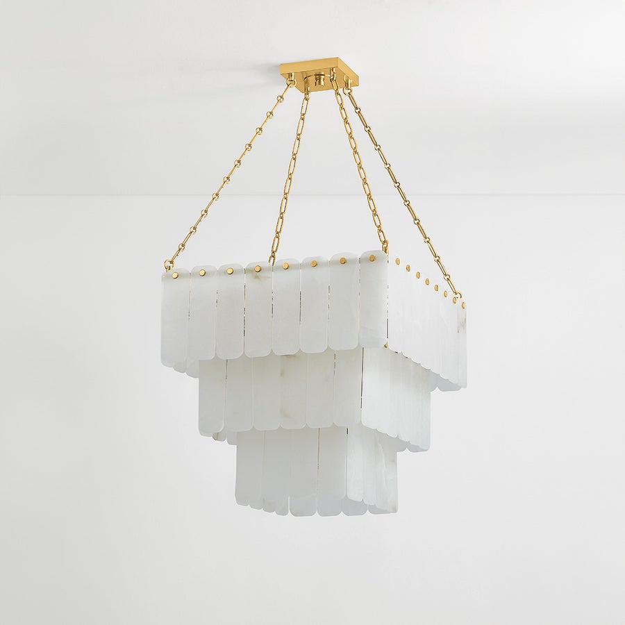 Hudson Valley Lighting MOISSANITE CHANDELIER — Aged Brass