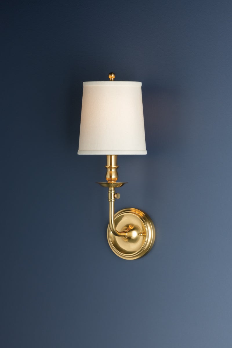 Hudson Valley Lighting Logan Wall Sconce — Aged Brass