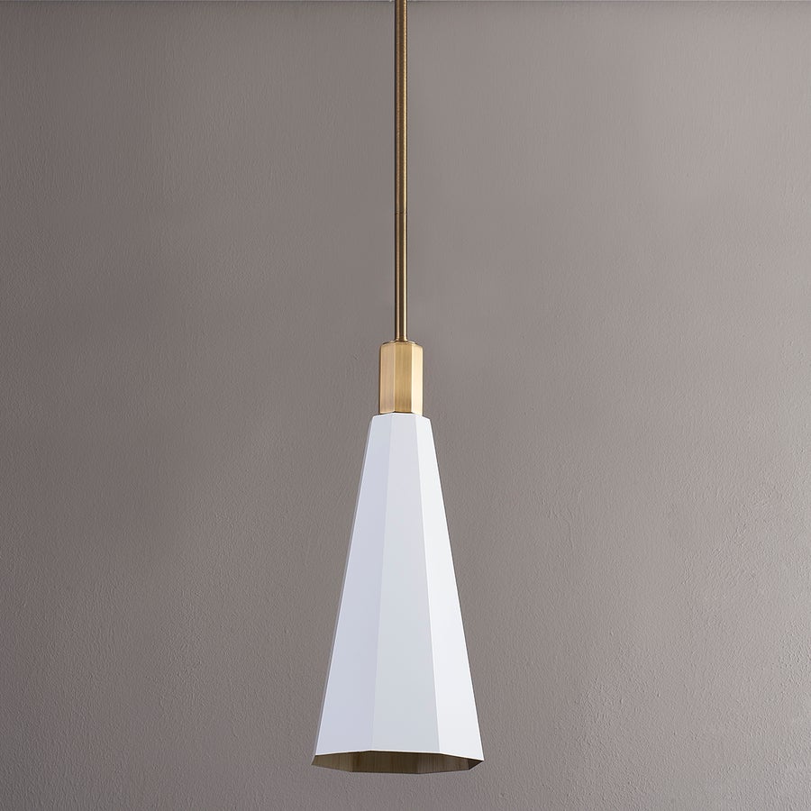 Troy Lighting HUNTLEY Pendant — F8322-PBR/SWH