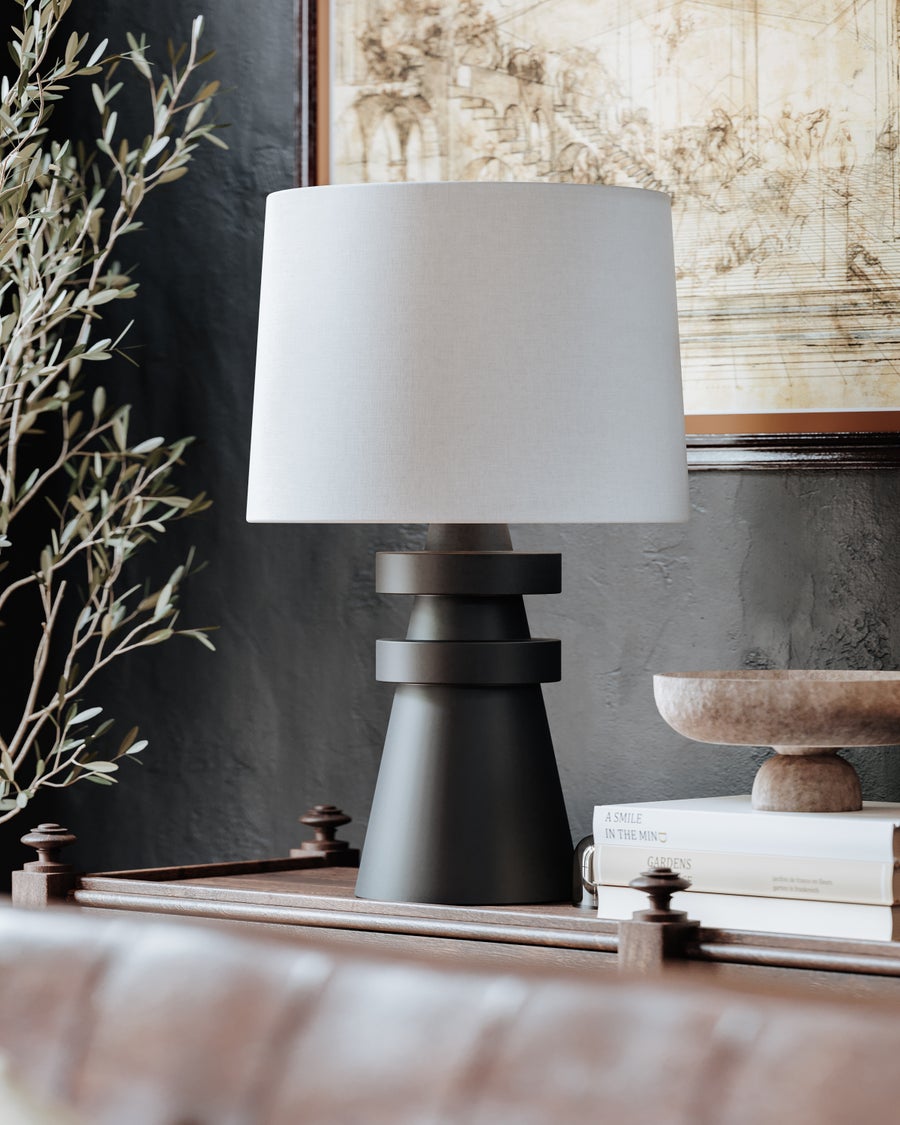 Troy Lighting GROVER Table Lamp — PTL1225-PBR/CCH