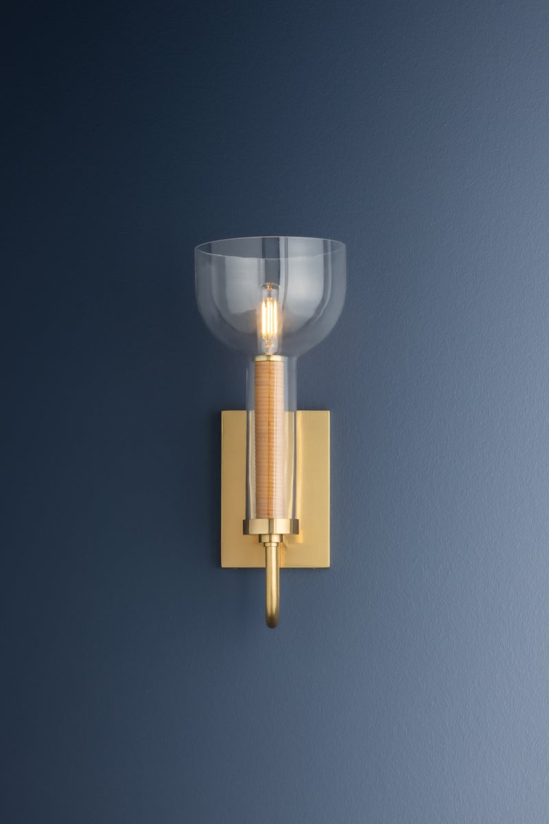 Hudson Valley Lighting NARROWSBURG Wall Sconce — Aged Brass
