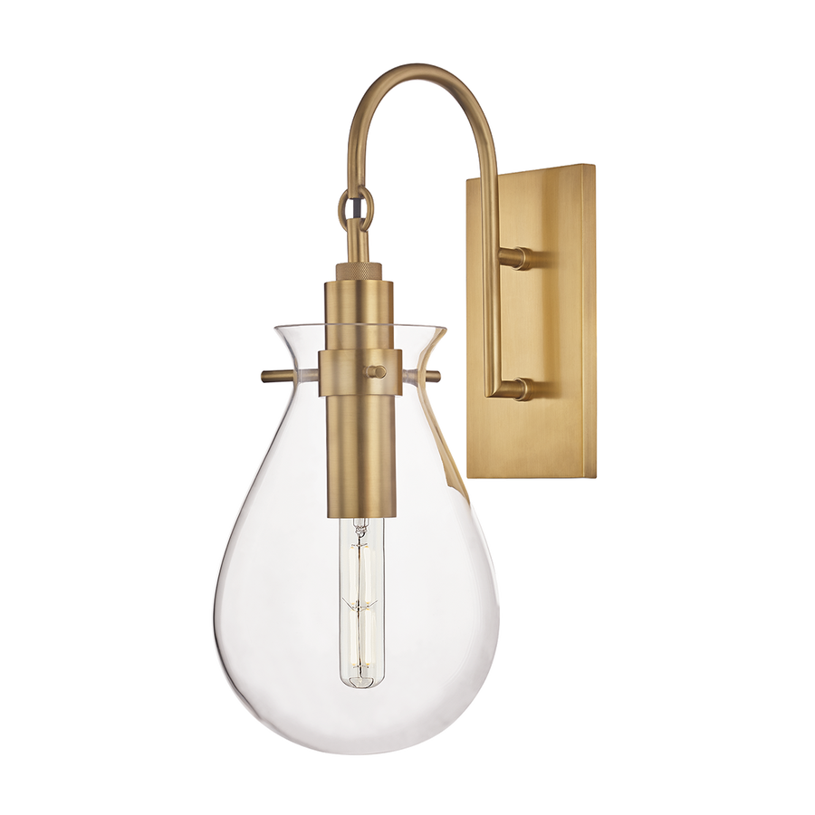 Hudson Valley Lighting Ivy Wall Sconce — Aged Brass