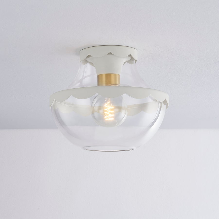 Mitzi Alaina Semi Flush — H668601-AGB/SCR