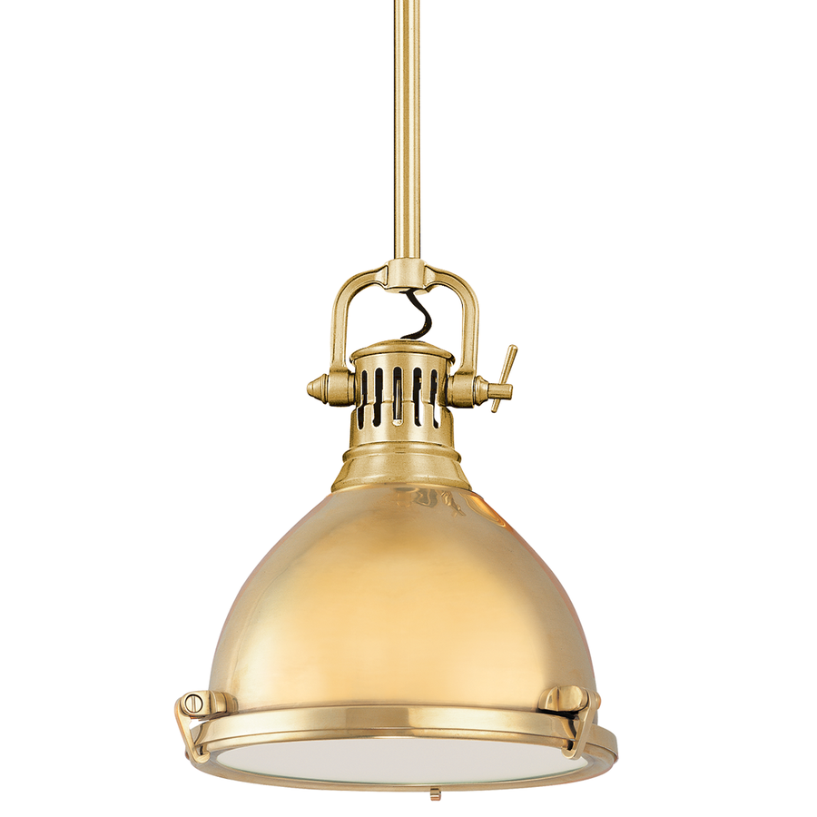 Hudson Valley Lighting Pelham Pendant — Aged Brass