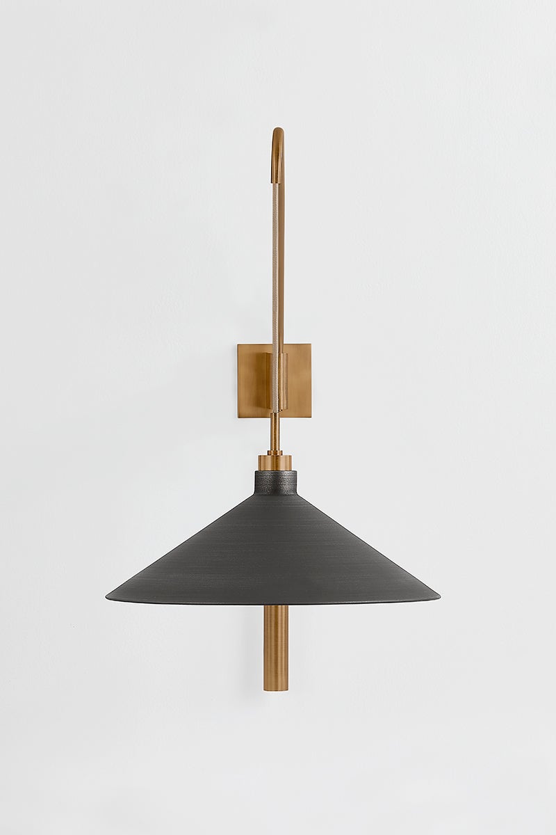 Troy Lighting CONOR Wall Sconce — B2936-PBR/GRA