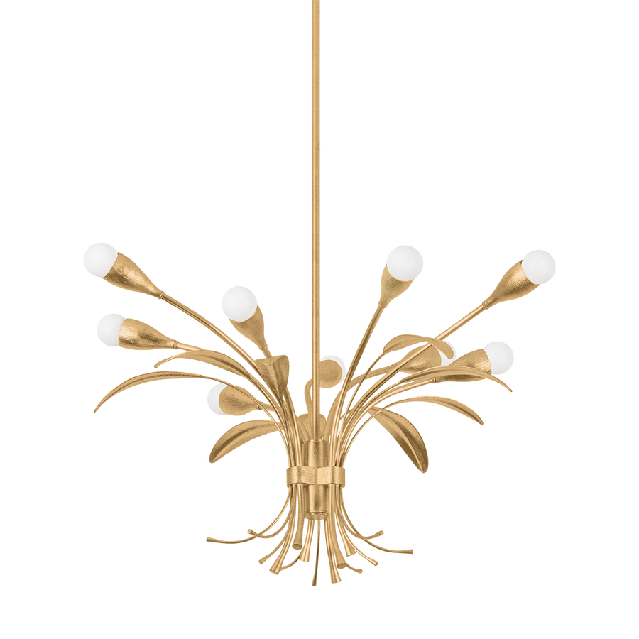 Hudson Valley Lighting BILSTON Chandelier — Vintage Gold Leaf
