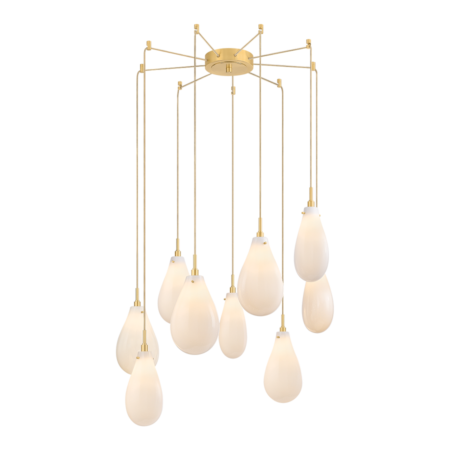 Hudson Valley Lighting IRONWOOD Chandelier — Aged Brass