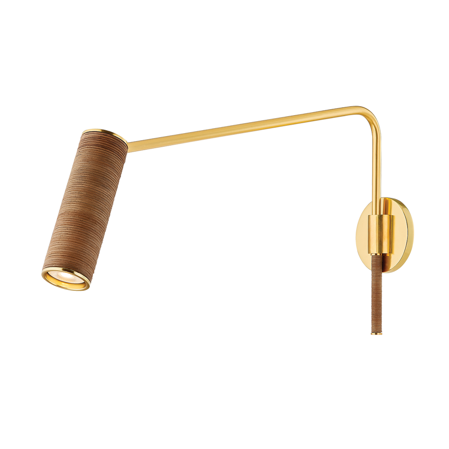 Hudson Valley Lighting NARRAGANSETT Wall Sconce — Aged Brass