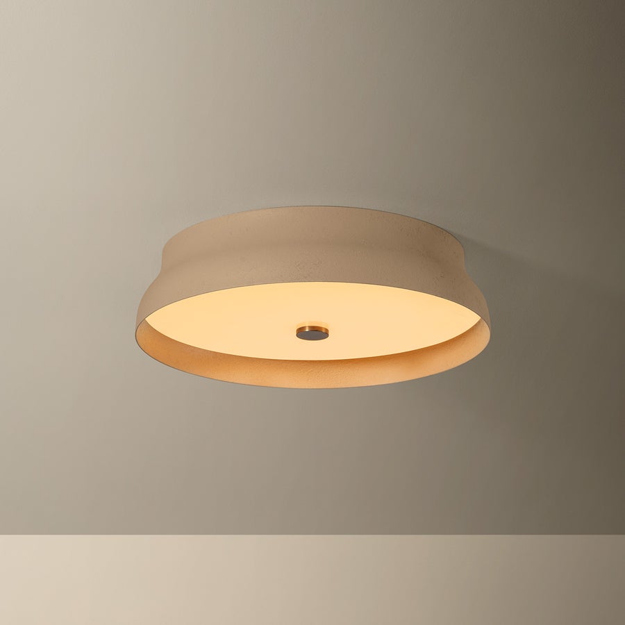 Troy Lighting Shore Flush Mount — C7216-PBR/GCR