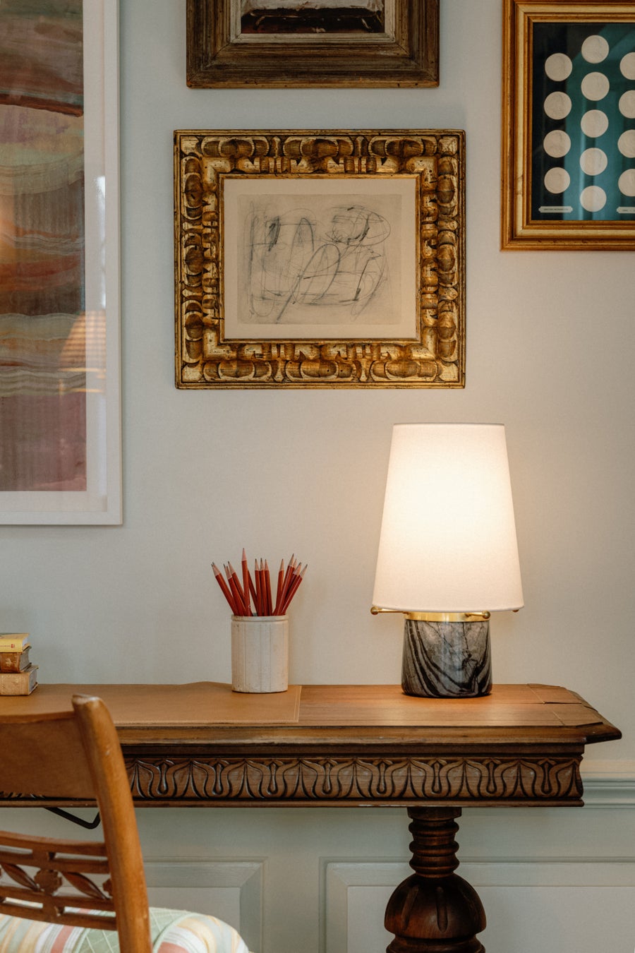 Hudson Valley Lighting CENTRAL VALLEY Rechargeable Table Lamp — Aged Brass