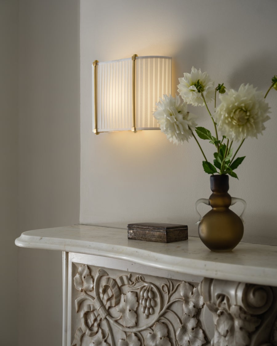Hudson Valley Lighting Cornell Wall Sconce — Aged Brass