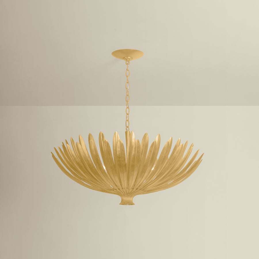 Hudson Valley Lighting Whitfield Chandelier — Vintage Gold Leaf