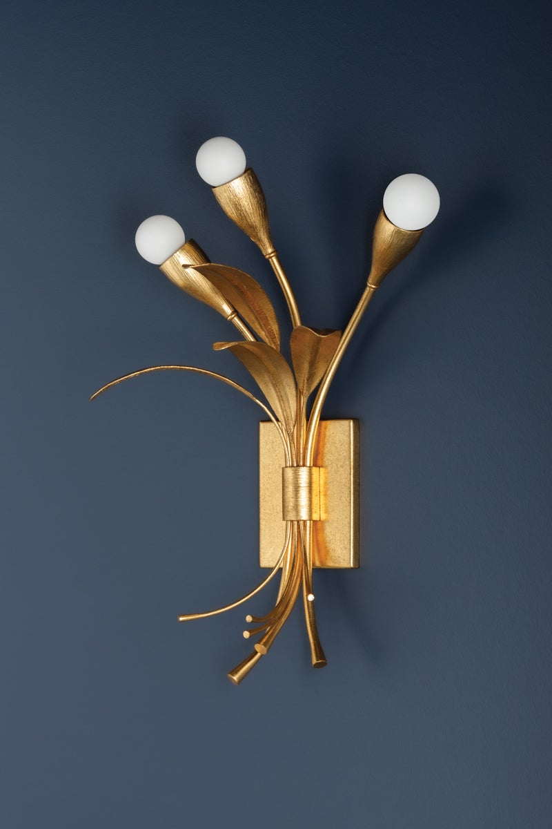 Hudson Valley Lighting BILSTON Wall Sconce — Vintage Gold Leaf