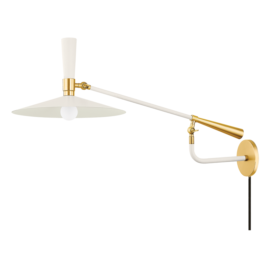 Mitzi Milena Plug-In Wall Sconce — HL906101-AGB/SCR