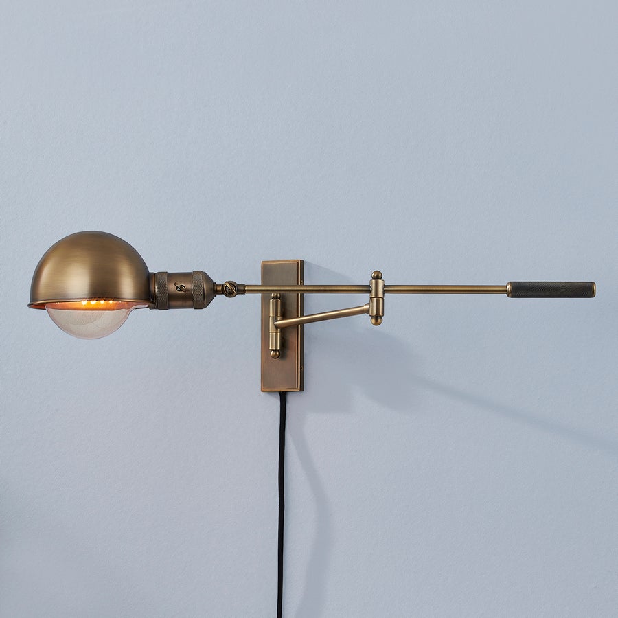 Troy Lighting CANNON Plug-in Sconce — PTL1108-PBR