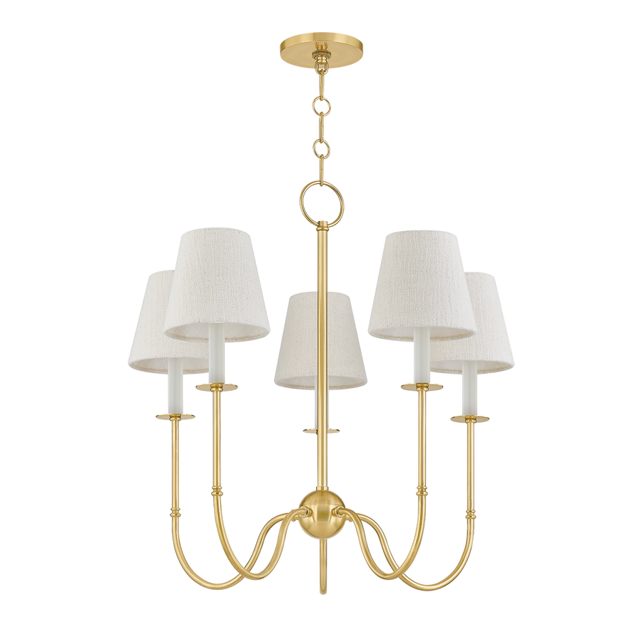 Hudson Valley Lighting AMINA Chandelier — Aged Brass