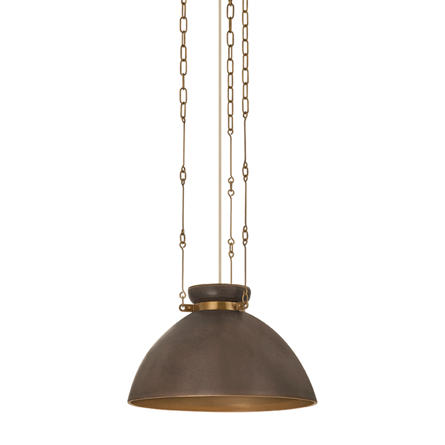 Troy Lighting Allston Pendant — F7318-PBR/CMU