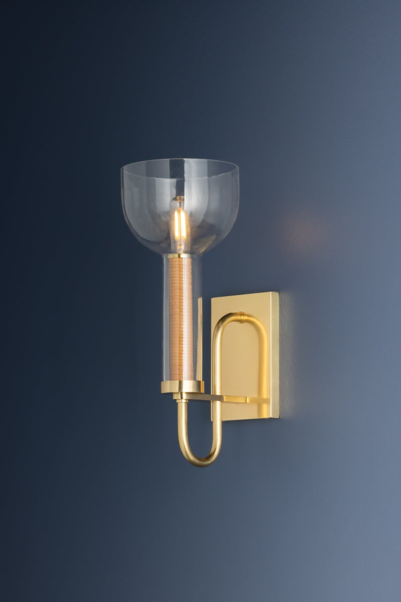 Hudson Valley Lighting NARROWSBURG Wall Sconce — Aged Brass
