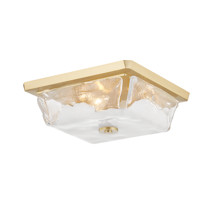 Hudson Valley Lighting Hines Flush Mount — Aged Brass