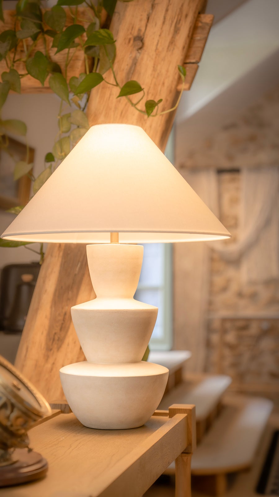 Troy Lighting KAMAS Table Lamp — PTL4930-PBR/CIX