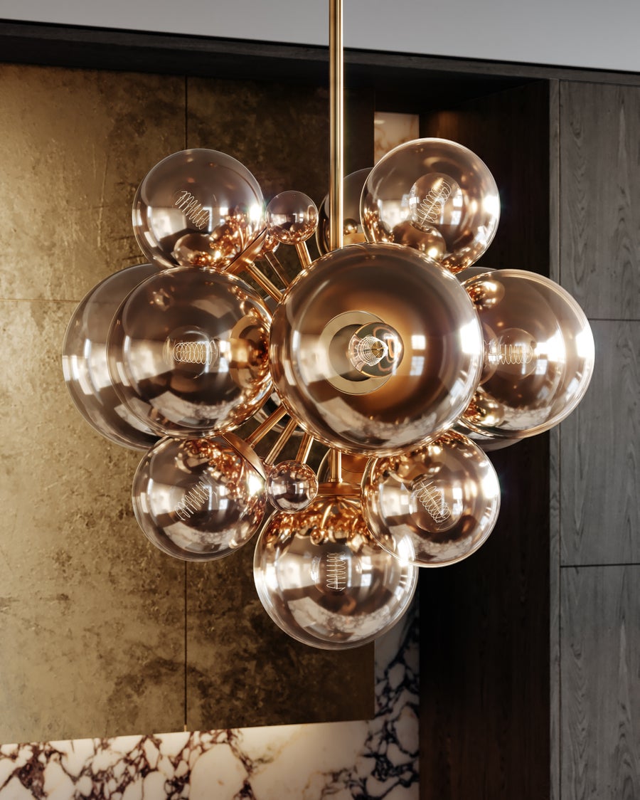 Corbett Lighting Kyoto Chandelier — 427-36-VPB