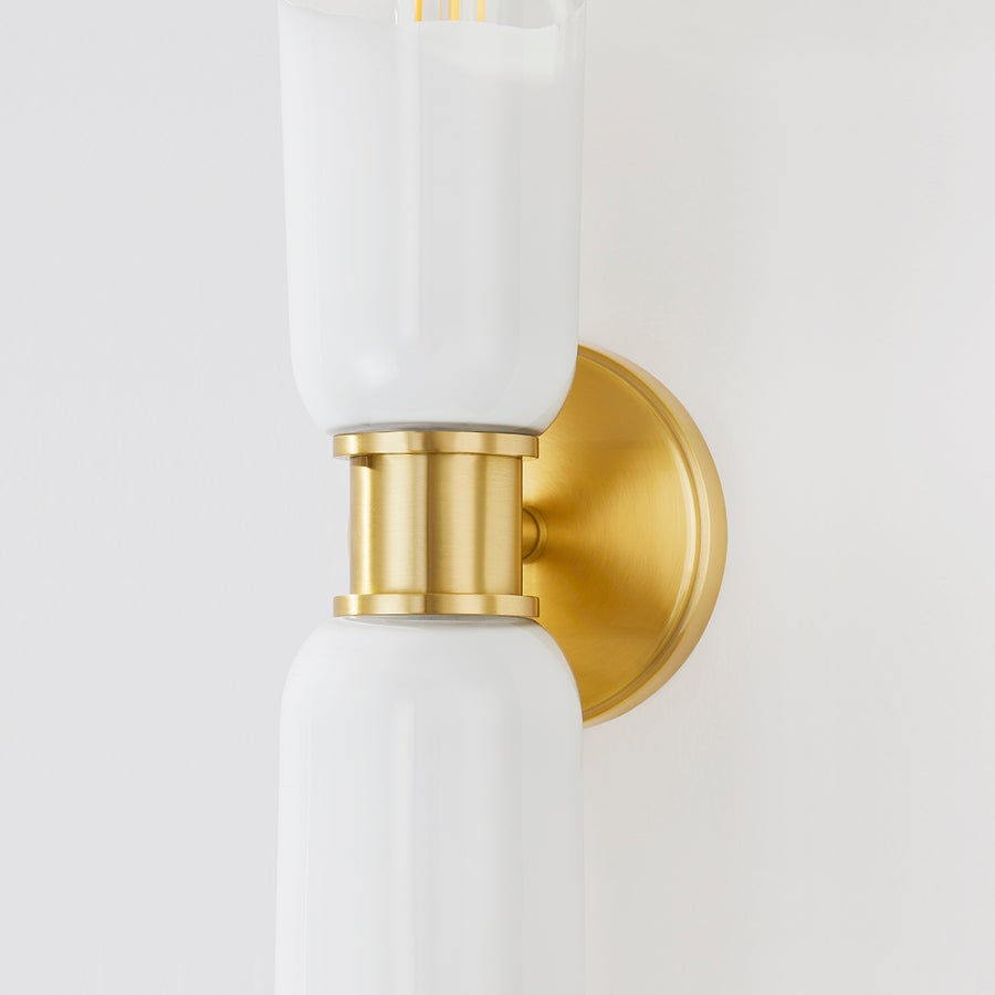 Hudson Valley Lighting WASSON Wall Sconce — Aged Brass