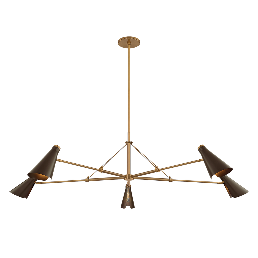 Troy Lighting ANDERSEN Chandelier — F4369-PBR/BRZ