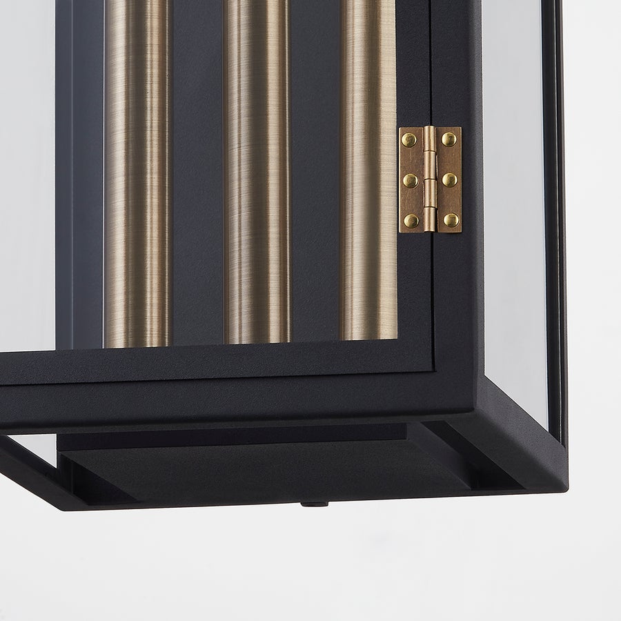 Troy Lighting Wes Exterior Wall Sconce — B7831-PBR/TBK