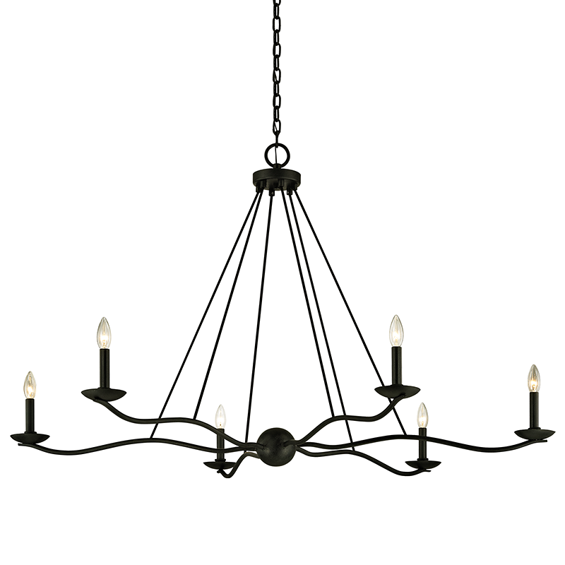 Troy Lighting Sawyer Chandelier — F6306-FOR