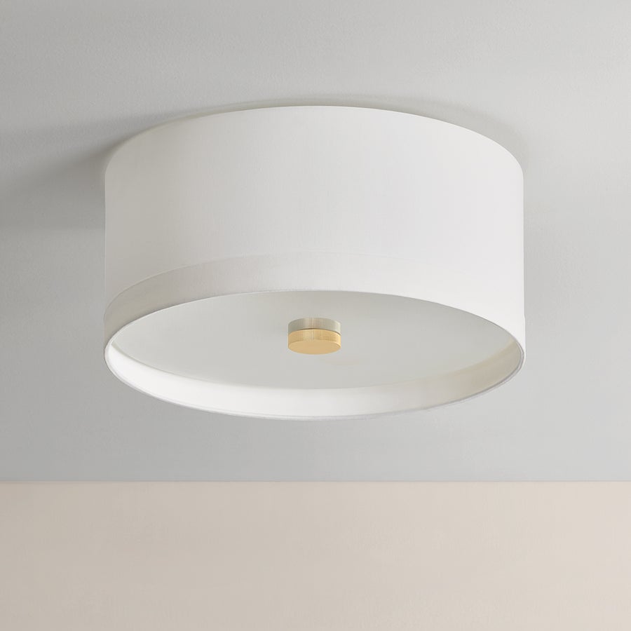 Hudson Valley Lighting Ashland Flush Mount — Aged Brass