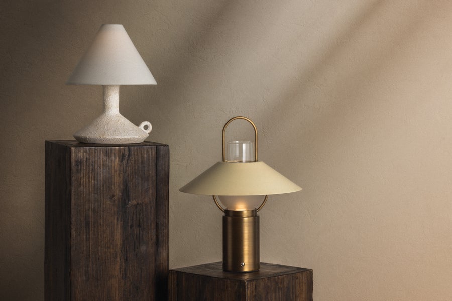Troy Lighting Kindle Rechargeable Table Lamp — RTL4715-PBR/SSD