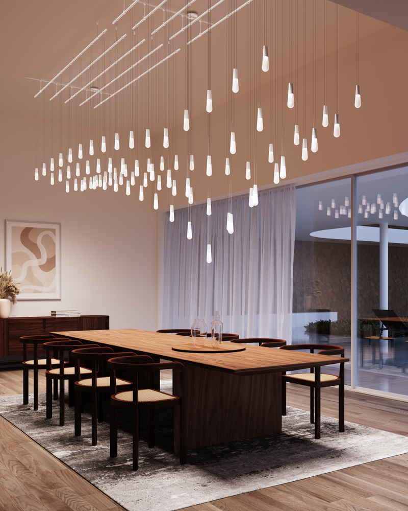 Kitchen with HVLG lighting