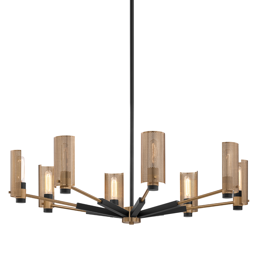 Troy Lighting Pilsen Chandelier — F6878-SFB/PBR