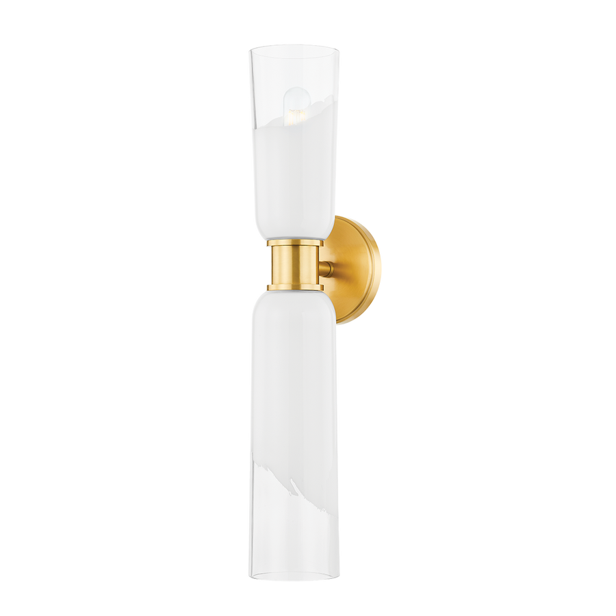 Hudson Valley Lighting WASSON Wall Sconce — Aged Brass