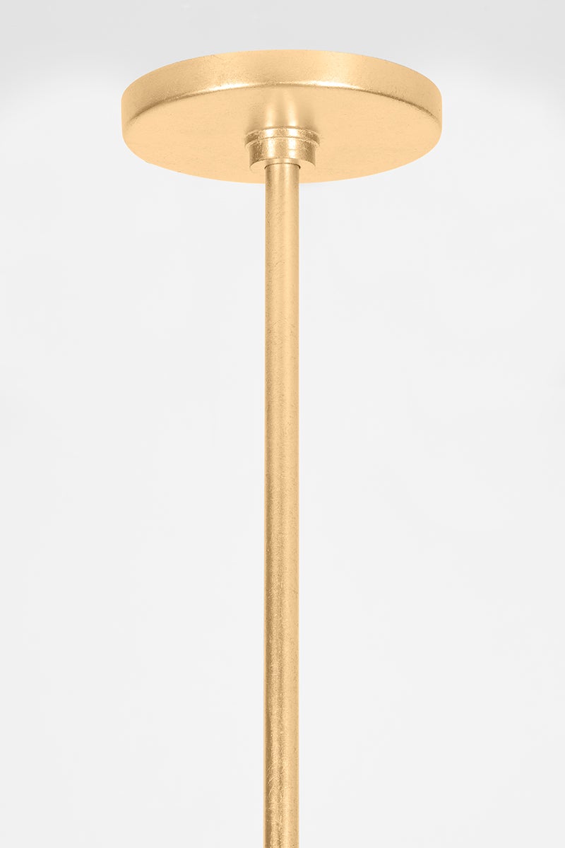 Hudson Valley Lighting Brookhaven Pendant — Vintage Gold Leaf