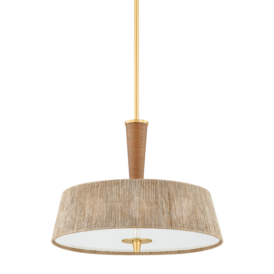 Hudson Valley Lighting GEORGE Pendant — Aged Brass