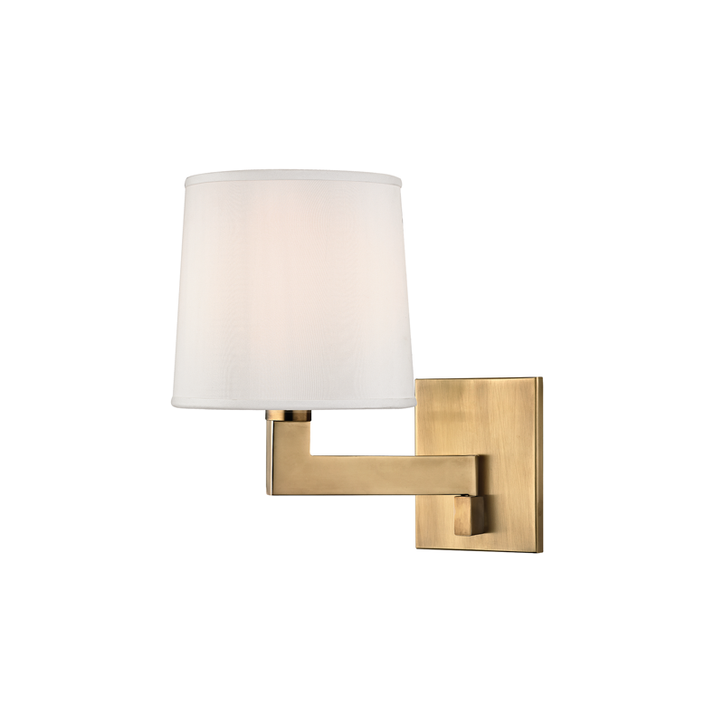 Hudson Valley Lighting Fairport Wall Sconce — Aged Brass
